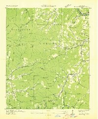 Greens Creek 1936 topographic map thumbnail