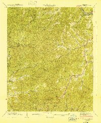 Greens Creek 1941 topographic map thumbnail