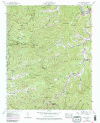 Greens Creek 1940 topographic map thumbnail