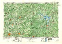Greensboro 1954 topographic map thumbnail
