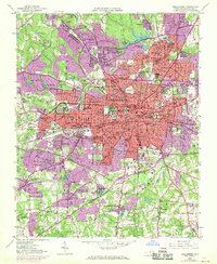 Greensboro 1951 topographic map thumbnail
