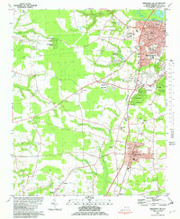 Greenville SW 1981 topographic map thumbnail