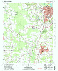 Greenville SW 1981 topographic map thumbnail