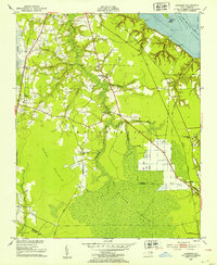 Hackney 1951 topographic map thumbnail