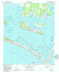Harkers Island 1949 topographic map thumbnail