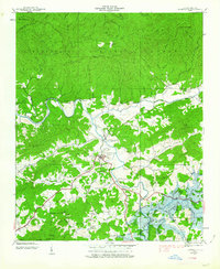 Hayesville 1937 topographic map thumbnail