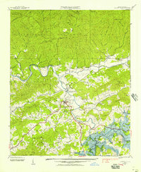 Hayesville 1937 topographic map thumbnail
