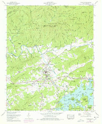 Hayesville 1966 topographic map thumbnail