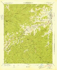 Hazelwood 1942 topographic map thumbnail