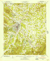 Hendersonville 1946 topographic map thumbnail