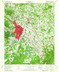 Hendersonville 1965 topographic map thumbnail