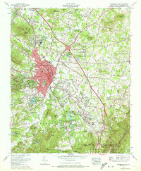 Hendersonville 1965 topographic map thumbnail