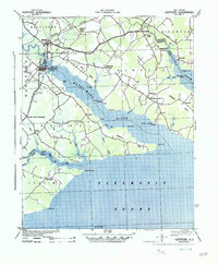 Hertford 1940 topographic map thumbnail