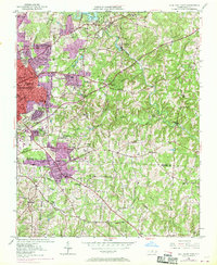 High Point East 1950 topographic map thumbnail