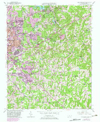 High Point East 1950 topographic map thumbnail