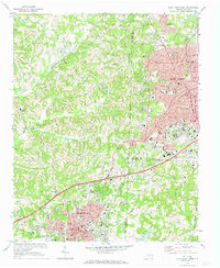 High Point West 1969 topographic map thumbnail