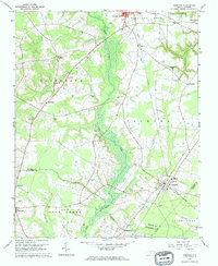 Hobgood 1962 topographic map thumbnail
