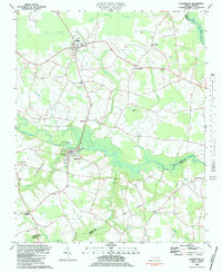 Hookerton 1982 topographic map thumbnail