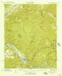 Hot Springs 1940 topographic map thumbnail