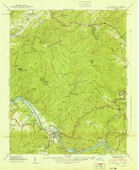 Hot Springs 1940 topographic map thumbnail