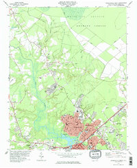 Jacksonville North 1978 topographic map thumbnail