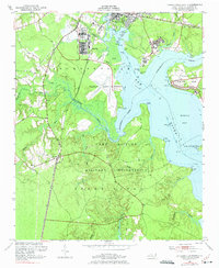 Jacksonville South 1952 topographic map thumbnail