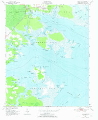 Jones Bay 1950 topographic map thumbnail