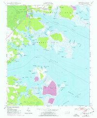 Jones Bay 1950 topographic map thumbnail