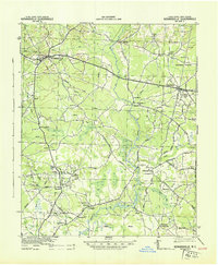 Kenansville 1943 topographic map thumbnail