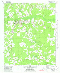 Kenansville 1980 topographic map thumbnail