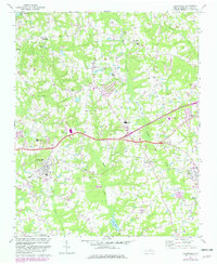 Knightdale 1967 topographic map thumbnail