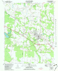 La Grange 1983 topographic map thumbnail