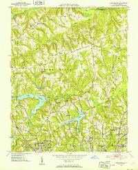Lake Brandt 1951 topographic map thumbnail