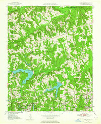 Lake Brandt 1951 topographic map thumbnail