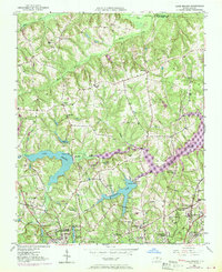 Lake Brandt 1951 topographic map thumbnail
