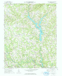 Lake Burlington 1969 topographic map thumbnail