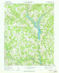 Lake Burlington 1969 topographic map thumbnail