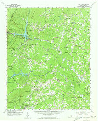 Lake Lure 1959 topographic map thumbnail