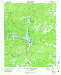 Lake Lure 1982 topographic map thumbnail
