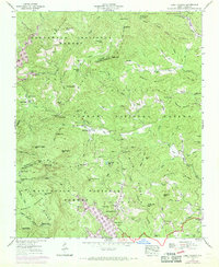 Lake Toxaway 1946 topographic map thumbnail