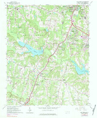 Lake Wheeler 1964 topographic map thumbnail