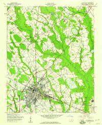 Laurinburg 1957 topographic map thumbnail