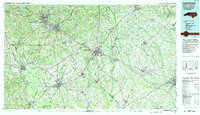 Laurinburg 1983 topographic map thumbnail