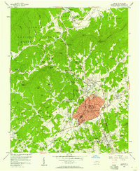 Lenoir 1956 topographic map thumbnail