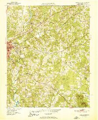 Lexington East 1951 topographic map thumbnail