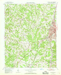 Lexington West 1950 topographic map thumbnail