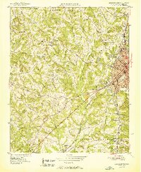 Lexington West 1951 topographic map thumbnail