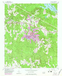 Lilesville 1956 topographic map thumbnail