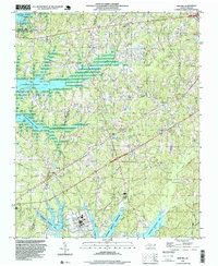 New Hill 1993 topographic map thumbnail