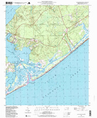 New River Inlet 1997 topographic map thumbnail